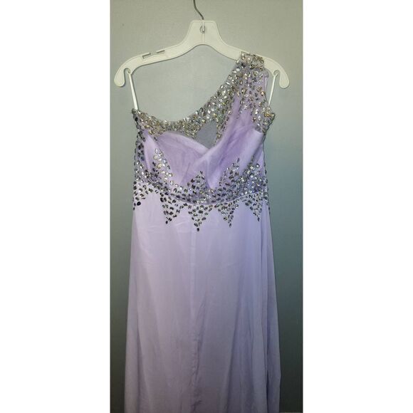 Grace Karin Lavender Chiffon Gown - Picture 5 of 13
